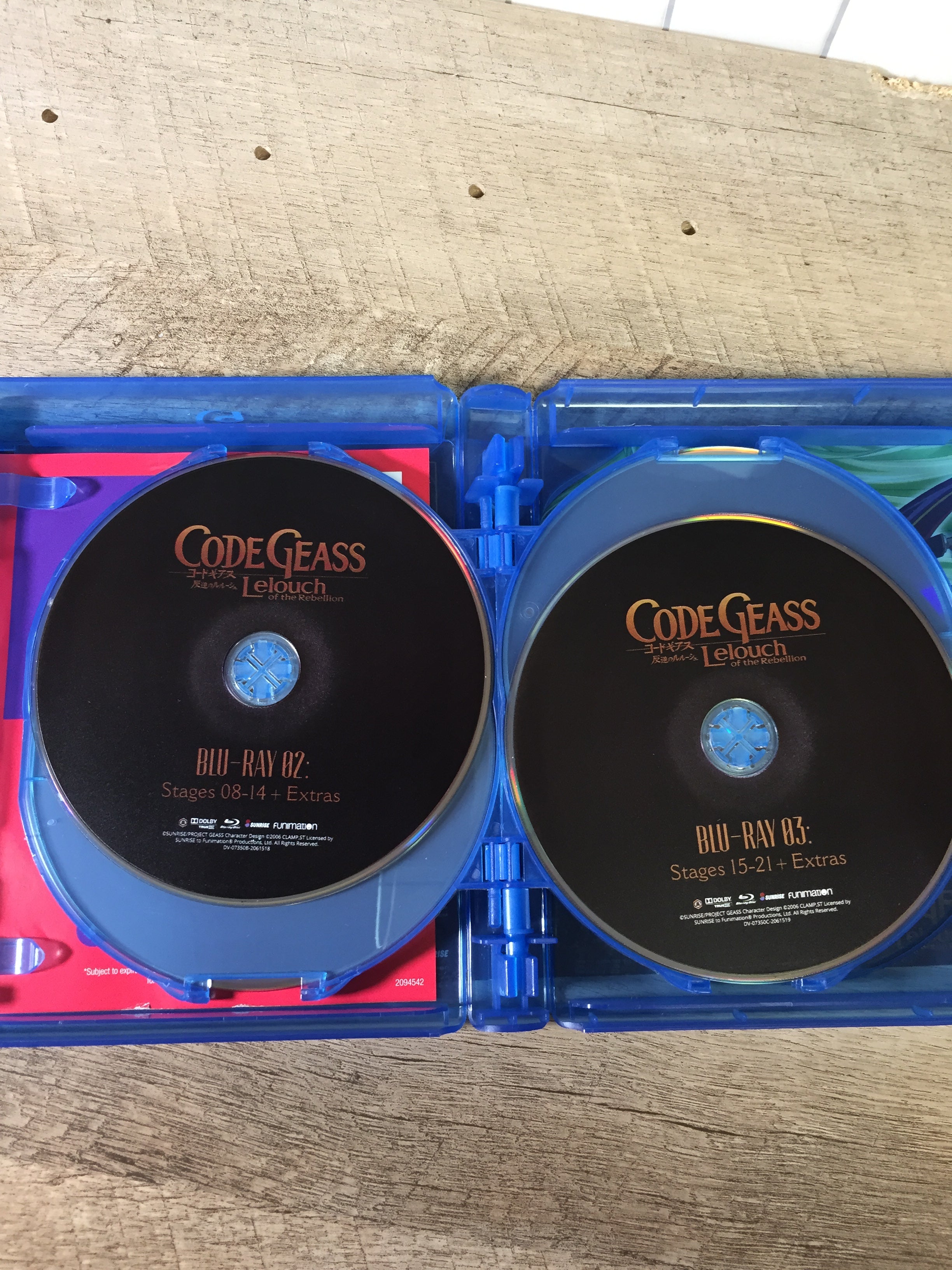 Code Geass: Lelouch of Rebellion-The Complete Series Blu-ray *MISSING R2 Disc 4* (6945190674615)